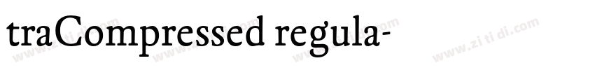 traCompressed regula字体转换